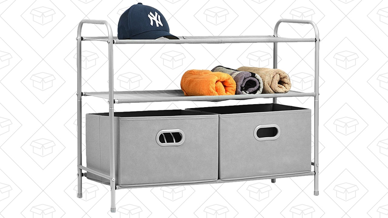 3-Tier Shelving System, $21 with code D86E5D99